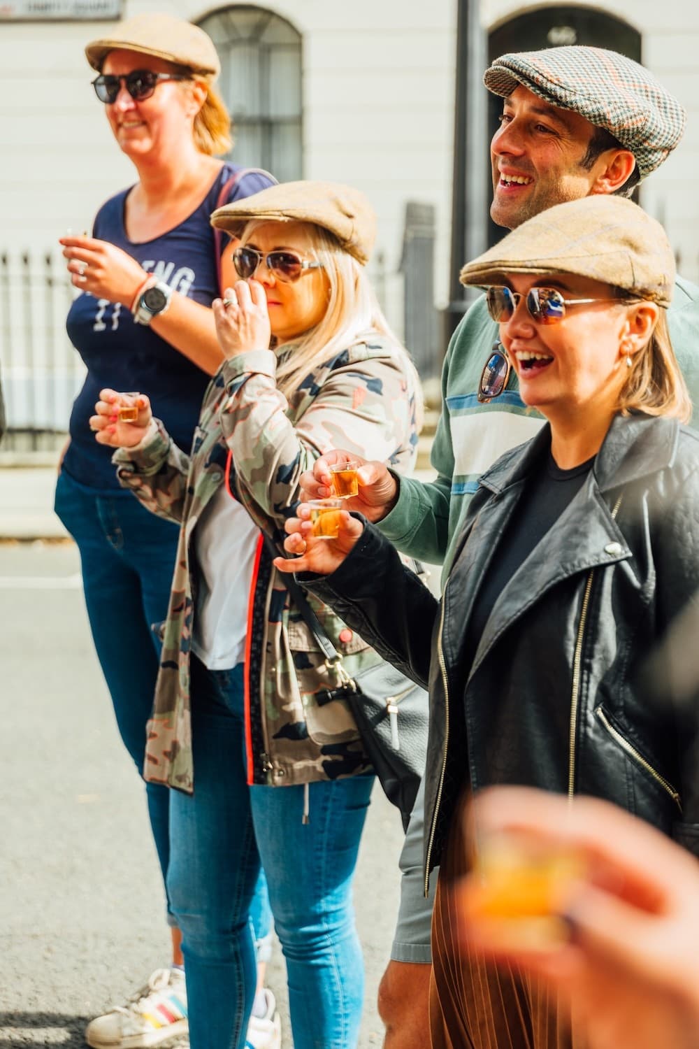 Guests enjoying tastings on the London Gin Safari