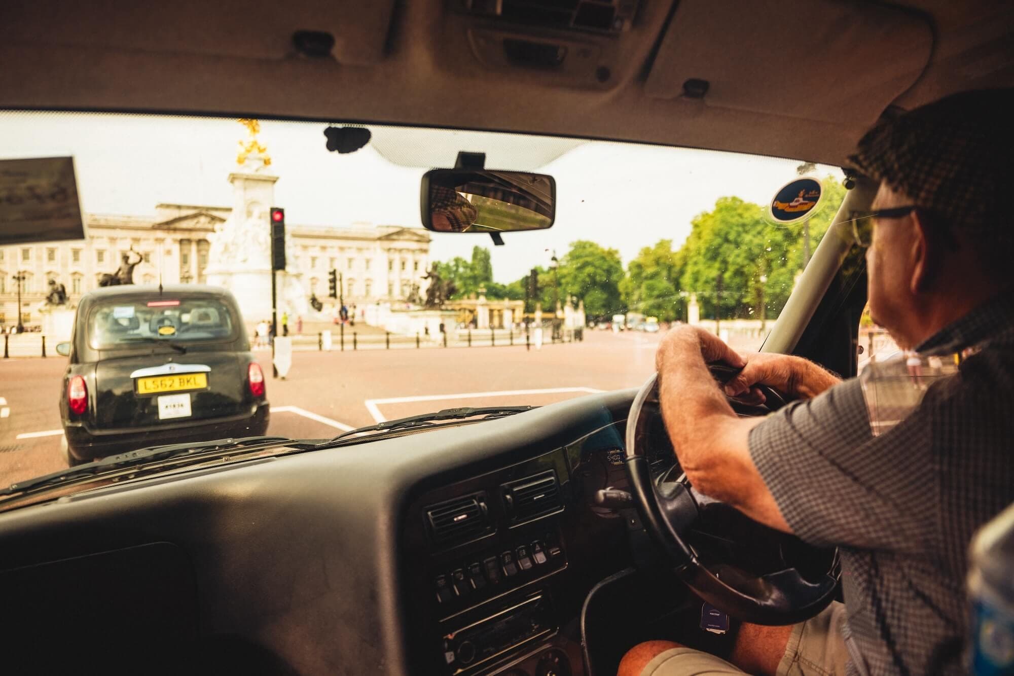 Behind the scenes on a Tally Ho London taxi tour